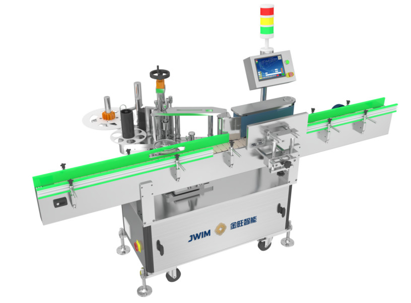 Automatische dubbelzijdige platte fles TN-150K Kleefkleefmerkmachine 220V 2,2KW