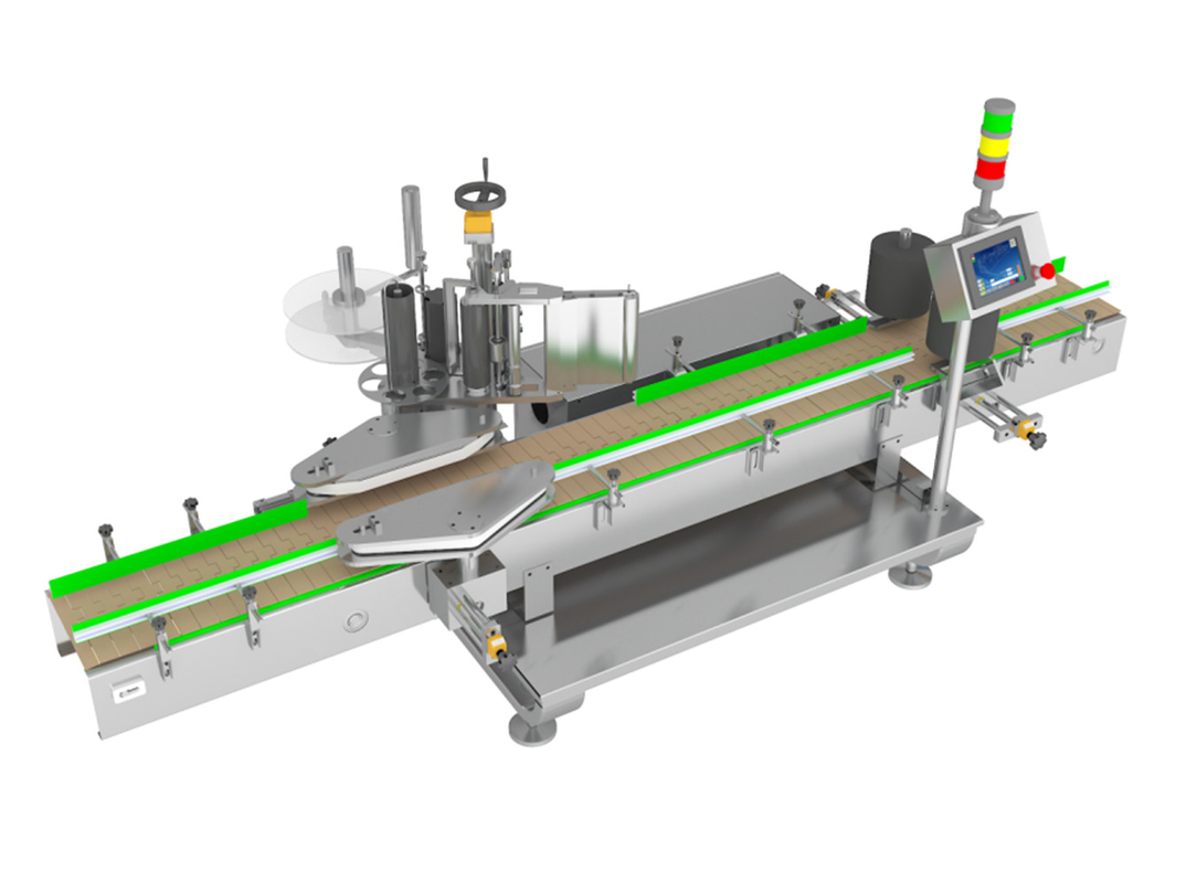 Vierkante en platte flessen TN-200LDS Single Side Self Adhesive Labeling Machine