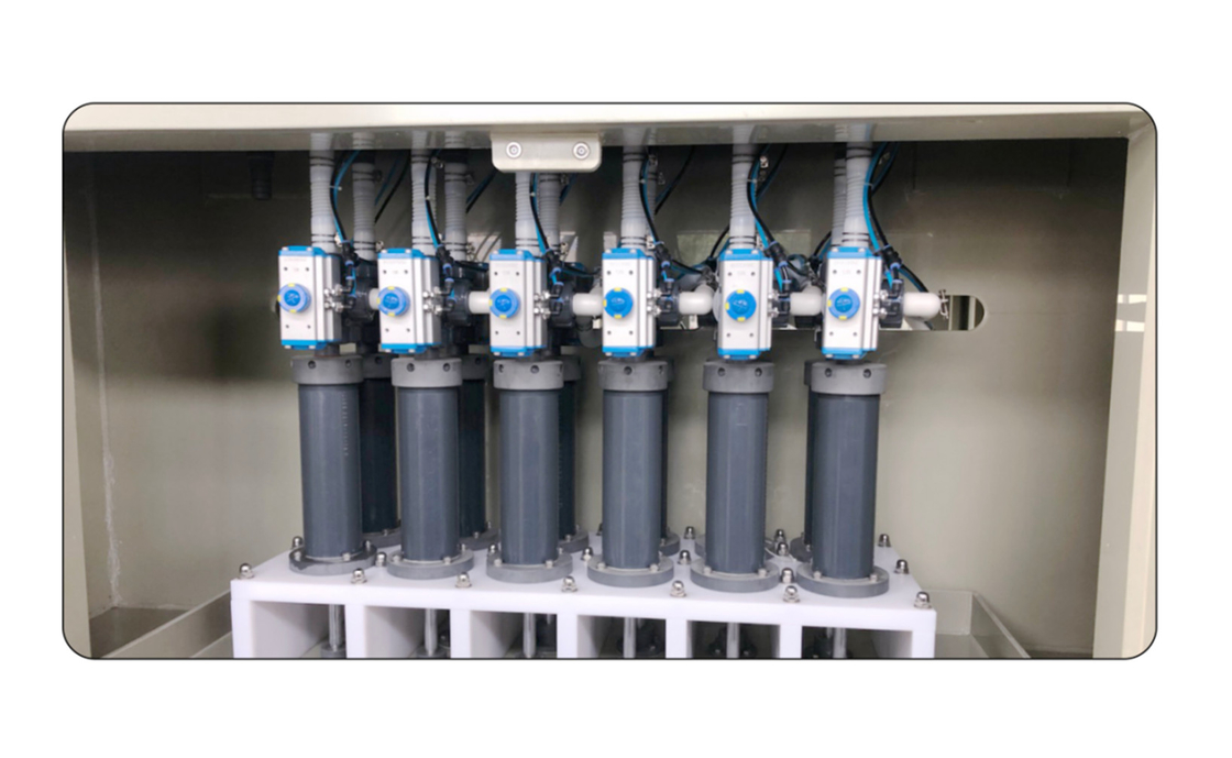 Anti-corrosie PP-frame met 12 sproeiers Automatische servo-pistonvulmachine