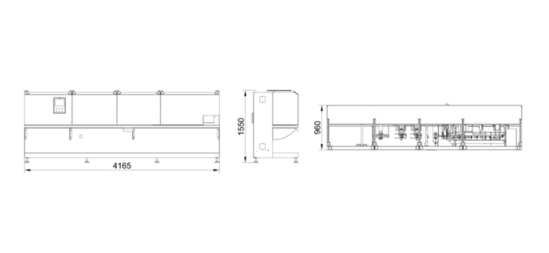 SUS304 Frame Volledig automatische horizontale rollen film zakmachine voor poeder / deeltjes