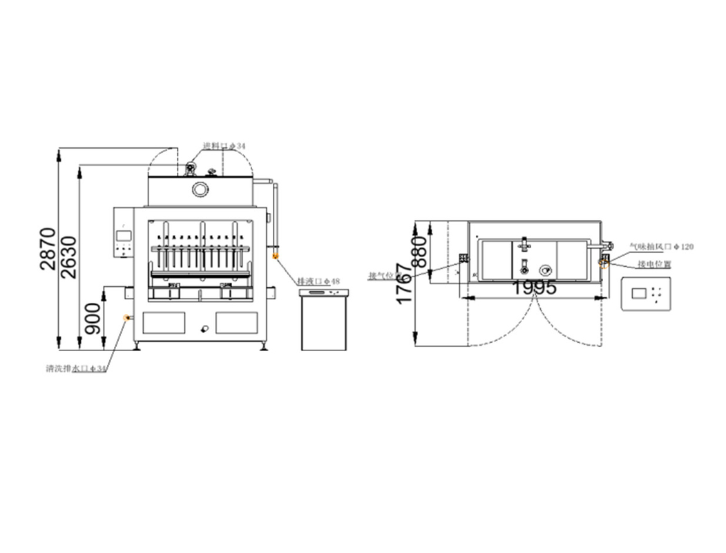 CDP-12E Micro Computer Filling Machine Gemakkelijke integratie in de productielijn voor naadloze chemische vloeistofverpakking