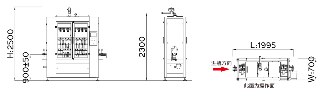 CDP-16A PLC-gestuurde microcomputer vulmachine met SUS304 roestvrij staal en elektrische weegschaal terugkoppeling