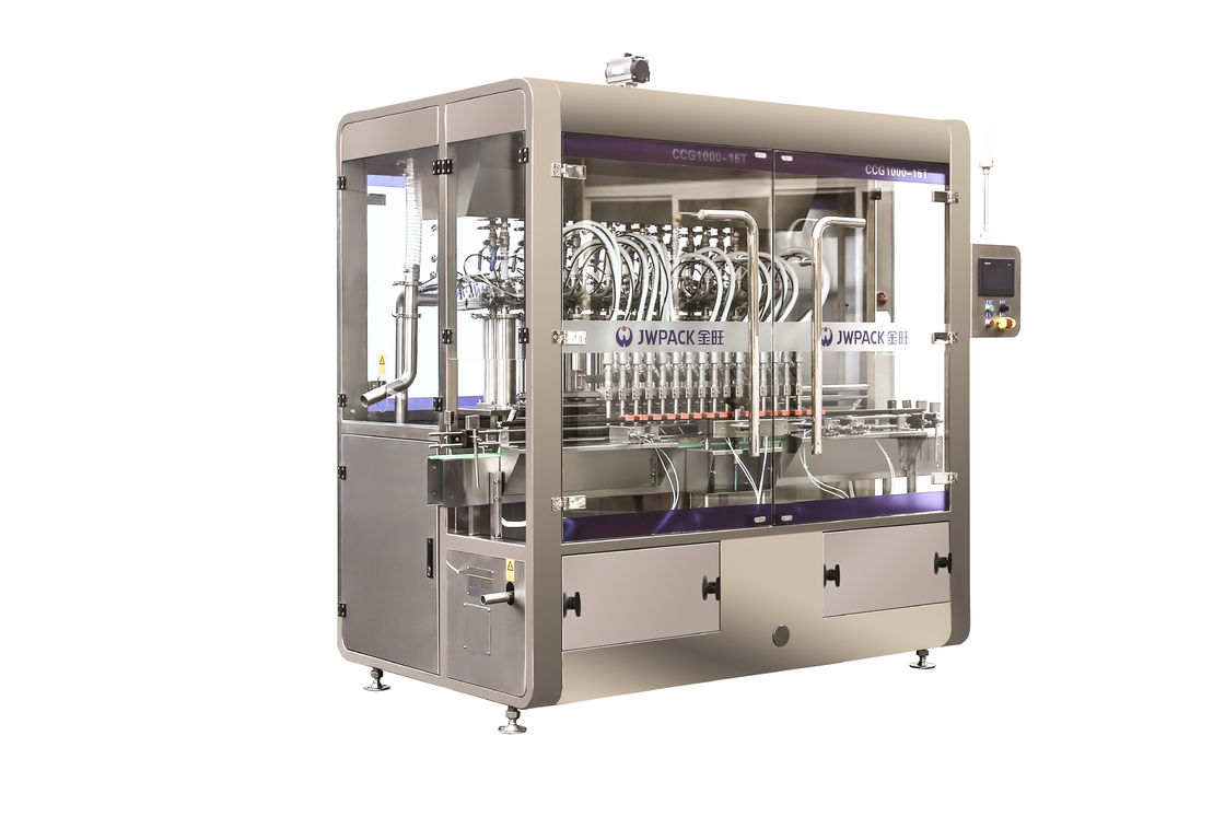 16 Hoofdroom Volumetrische Zuiger het Vullen Machine voor Kleverige Vloeistoffen het Flessenvullenmachine van het 1 Literwater